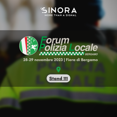 Sinora al Forum della Polizia Locale di Bergamo